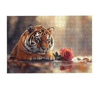 Jigsaw Puzzles for Adults 2000 Rose Jigsaws 2000 Pieces for Adults, Tiger Puzzles Challenging Educational Game, Impossible Wooden Puzzle for Home Decor, Unique Gifts for Women, Gifts for Men, -1598