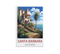Jigsaw Puzzles for Adults 2000 Santa Barbara California 2000 Piece Puzzle Challenging Game for The Whole for Women,Gifts for Men 70x100cm