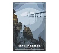 Jigsaw Puzzles for Adults 2000，Severn Bridge United Kingdom Puzzles for Adults, Challenging Puzzles, Puzzle Game for The Whole for Women,Gifts for Men, 100x70cm