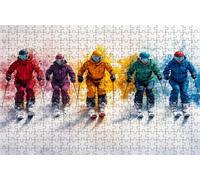Jigsaw Puzzles for Adults 2000 Ski 2000 Piece Jigsaw Puzzles for Adults, Challenging Puzzle Educational Game for The Whole for Women Gifts for Men Wall Art Room Decor Athlete 40 x 28 in RXPT-312