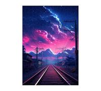 Jigsaw Puzzles for Adults 2000 Starry Night Tracks, Challenge Educational Game, Impossible High Difficult Jigsaw Puzzles for Adults, Puzzle 2000 Pieces