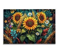 Jigsaw Puzzles for Adults 2000, Sunflower Jigsaw Puzzles for Adults, Flower Jigsaws Puzzle with Exquisite Packaging Box, Impossible Wooden Puzzle for Home Decor, Gifts for Women, Gifts for Men, -1098