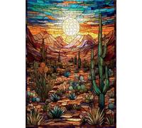 Jigsaw Puzzles for Adults 2000 Sunrise Desert Puzzle Impossible Hard Difficult Challenging Puzzle for Adults 2000 Piece Puzzle Games 39.4 x 27.6 inch