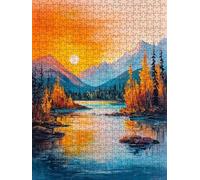Jigsaw Puzzles for Adults 2000, Sunset Scenery 2000 Piece Jigsaw Puzzles for Adults, Challenging Puzzle Games, Classic Jigsaws, Impossible de Assemble Handmade, Fun Family Activities BXHZW0-892