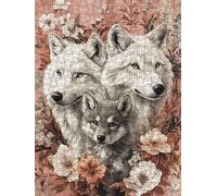 Jigsaw Puzzles for Adults 2000, Three Wolves 2000 Piece Jigsaw Puzzles for Adults, Challenging Puzzle Games, Classic Jigsaws, Impossible de Assemble Handmade, Fun Family Activities BXHZW0-778