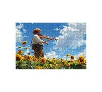 Jigsaw Puzzles for Adults 2000 Violin, Sunflower 2000 piece Jigsaw Puzzles for Adults, Challenging Puzzle 28x40 inch, Wooden Puzzle Pieces Interlock Securely for Relieve Stress Room Decor LZPT-00973