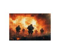 Jigsaw Puzzles for Adults 2000 War, Flame 2000 piece Jigsaw Puzzles for Adults, Challenging Puzzle 28 x 40 Inch, Wooden Puzzle Pieces Interlock Securely for Relieve Stress Gifts for Women LZPT-04963