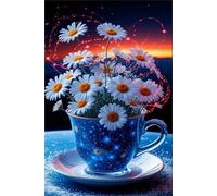 Jigsaw Puzzles for Adults 2000, White Daisy Flower, Impossible Puzzle for Adults Educational Games, Challenging Puzzles, Puzzle Game for Men Women Elders Seniors