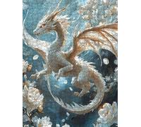 Jigsaw Puzzles for Adults 2000, White Flying Dragon 2000 Piece Jigsaw Puzzles for Adults, Challenging Puzzle Games, Classic Jigsaws, Impossible de Assemble Handmade, Fun Family Activities BXHZW0-30