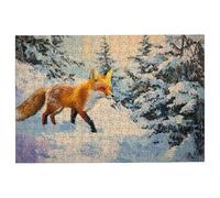 Jigsaw Puzzles for Adults 2000 Winter Jigsaws 2000 Pieces for Adults, Fox Puzzles Challenging Educational Game, Impossible Wooden Puzzle for Home Decor, Unique Gifts for Women, Gifts for Men, -1842