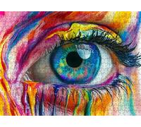 Jigsaw Puzzles for Adults 2000P, Large High Definition Puzzle Wooden, Relaxing Mind Game for Stress Relief, Creative Hobby Craft,Room Wall Decor, Gifts for Men Women 39.2 x 27.8 inches Color Eye f0-37