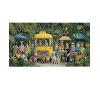 Jigsaw Puzzles for Adults 2444 Piece, Puzzle Educational Games, Challenging Puzzle Game for The Whole for Women, Gifts for Men, DIY Craft Puzzles for Home Decoration Gifts, Theme: Pet Camping h-102