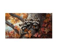 Jigsaw Puzzles for Adults 2444 Piece, Puzzle Educational Games, Challenging Puzzle Game for The Whole for Women, Gifts for Men, DIY Craft Puzzles for Home Decoration Gifts, Theme: Autumn Raccoon h-800