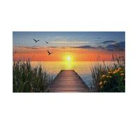 Jigsaw Puzzles for Adults 2444 Piece, Puzzle Educational Games, Challenging Puzzle Game for The Whole for Women, Gifts for Men, DIY Craft Puzzles for Home Decor Gifts, Theme: Sunset At The Pier h-653