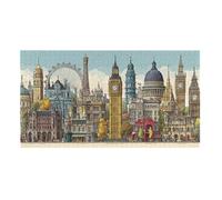 Jigsaw Puzzles for Adults 2444 Piece, Puzzle Educational Games, Challenging Puzzle Game for The Whole for Women, Gifts for Men, DIY Craft Puzzles for Home Decor Gifts, Theme: Urban Architecture h-100