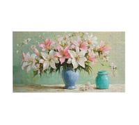 Jigsaw Puzzles for Adults 2444 Piece, Puzzle Educational Games, Challenging Puzzle Game for The Whole for Women, Gifts for Men, DIY Craft Puzzles for Home Decoration Gifts, Theme: Lily Flower Vase h32