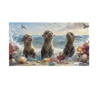 Jigsaw Puzzles for Adults 2444 Piece, Puzzle Educational Games, Challenging Puzzle Game for The Whole for Women, Gifts for Men, DIY Craft Puzzles for Home Decoration Gifts, Theme: Cute Beaver h-595