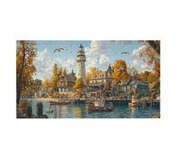 Jigsaw Puzzles for Adults 2444 Piece, Puzzle Educational Games, Challenging Puzzle Game for The Whole for Women, Gifts for Men, DIY Craft Puzzles for Home Decor Gifts, Theme: Lighthouse Scenery h-140