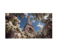 Jigsaw Puzzles for Adults 2444 Piece, Puzzle Educational Games, Challenging Puzzle Game for The Whole for Women, Gifts for Men, DIY Craft Puzzles for Home Decor Gifts, Theme: Flower Eiffel Tower h-426