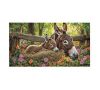 Jigsaw Puzzles for Adults 2444 Piece, Puzzle Educational Games, Challenging Puzzle Game for The Whole for Women, Gifts for Men, DIY Craft Puzzles for Home Decoration Gifts, Theme: Farm Donkey h-758