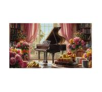 Jigsaw Puzzles for Adults 2444 Piece, Puzzle Educational Games, Challenging Puzzle Game for The Whole for Women, Gifts for Men, DIY Craft Puzzles for Home Decoration Gifts, Theme: Piano h-258