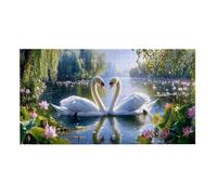 Jigsaw Puzzles for Adults 2444 Piece, Puzzle Educational Games, Challenging Puzzle Game for The Whole for Women, Gifts for Men, DIY Craft Puzzles for Home Decoration Gifts, Theme: White Swan h-27