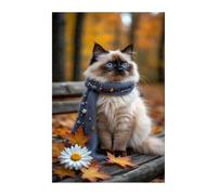 Jigsaw Puzzles for Adults 30 Daisy Cat, Challenge Educational Game, Impossible High Difficult Jigsaw Puzzles for Adults, Puzzle 30 Pieces