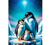 Jigsaw Puzzles for Adults 30 piece,25x20 cm puzzle for adults Educational Game Challenge Toy 30 Pieces puzzles for Adult Home Decoration Puzzle (Penguin Family)