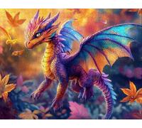 Jigsaw Puzzles for Adults 30 Piece Jigsaw for Adults Educational Game Challenge Toy 30 Pieces for Adolescent. Maple Leaf Educational Home Decoration. Theme:Lizard, A-3