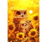 Jigsaw Puzzles for Adults 30 Piece Owl Yellow Sunflower, Jigsaws 30 pieces for adults Family Activity, Challenging puzzles Games, Colourful, Beautiful Decoration Puzzle