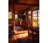 Jigsaw Puzzles For Adults 30 Pieces Antique Cottage, Challenging jigsaw puzzles 30 pieces 10x8inch, Educational Game, Fun Activity for Home, for puzzle Lovers