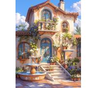Jigsaw Puzzles For Adults 30 Pieces Antique Courtyard, Challenging jigsaw puzzles 30 pieces 10x8inch, Educational Game, Fun Activity for Home, for puzzle Lovers