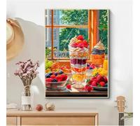 Jigsaw Puzzles For Adults 30 Pieces Fruits Ice Cream puzzles 30 pieces for adults Teenagers Challenge Toy Educational Games Home Decoration Puzzle Gifts 25x20 cm/30pcs