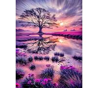 Jigsaw Puzzles for Adults 30 Pieces,Landscape Trees Reflections jigsaw puzzle 25x20 cm Challenging DIY Puzzle for Home Decoration,Family puzzles Perfect for Game