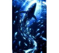 Jigsaw Puzzles for Adults 30 Pieces, Ocean Blue Whales Puzzles for Adults 9.8x7.9 inch for Wall Decoration and Gifts