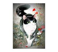 Jigsaw Puzzles for Adults 30 Plant Flower Cat, Challenge Educational Game, Impossible High Difficult Jigsaw Puzzles for Adults, Puzzle 30 Pieces