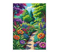 Jigsaw Puzzles for Adults 300 Cartoon Flowers, Challenge Educational Game, Impossible High Difficult Jigsaw Puzzles for Adults, Puzzle 300 Pieces