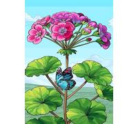 Jigsaw Puzzles for Adults 300, Challenge High Difficulty, Educational Game Decompression Jigsaw Puzzle, Hydrangea Butterfly Puzzle 300 Pieces