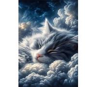 Jigsaw Puzzles for Adults 300, Cloud Animals Cat, Impossible Puzzle for Adults Educational Games, Challenging Puzzles, Puzzle Game for Men Women Elders Seniors