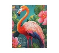 Jigsaw Puzzles for Adults 300, Flower Flamingo Puzzle, Challenging Puzzles, Perfect for Relaxation, Creativity & Gift Giving 300 Piece Puzzle Games for Adults