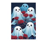Jigsaw Puzzles for Adults 300 Ghost Roses Flower, Challenge Educational Game, Impossible High Difficult Jigsaw Puzzles for Adults, Puzzle 300 Pieces