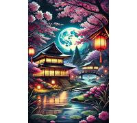 Jigsaw Puzzles for Adults 300, Moon Flowers Puzzle, Challenging Puzzles, Perfect for Relaxation, Creativity & Gift Giving 300 Piece Puzzle Games for Adults