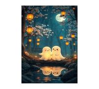 Jigsaw Puzzles for Adults 300 Moon Ghost Lake, Challenge Educational Game, Impossible High Difficult Jigsaw Puzzles for Adults, Puzzle 300 Pieces