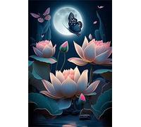 Jigsaw Puzzles for Adults 300, Moon Lotus Butterflies, Impossible Puzzle for Adults Educational Games, Challenging Puzzles, Puzzle Game for Men Women Elders Seniors