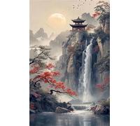 Jigsaw Puzzles for Adults 300 Mountain Waterfalls Puzzle Impossible Hard Difficult Challenging Puzzle for Adults 300 Piece Puzzle Games 15 x 10.2 inch