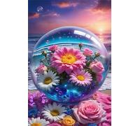Jigsaw Puzzles for Adults 300, Ocean Flowers Puzzle, Challenging Puzzles, Perfect for Relaxation, Creativity & Gift Giving 300 Piece Puzzle Games for Adults
