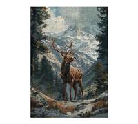 Jigsaw Puzzles for Adults 300 PCS A Deer in The Forest Jigsaw Puzzle Toy Wall Decor Analysis And Logic Challenging To Complete 300 PCS