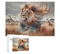Jigsaw Puzzles for Adults 300 PCS African Wildlife Collage Jigsaw Relaxing Games Analysis And Logic Unique Birthday And Xmas Gifts 300 PCS