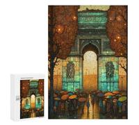 Jigsaw Puzzles for Adults 300 PCS Arc De Triomphe Abstract 1 Adult Jigsaw Puzzle Relax Games Wall Decoration Gifts for Friends And Family 300 PCS