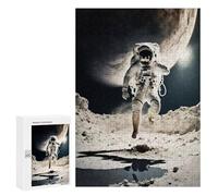 Jigsaw Puzzles for Adults 300 PCS Astronaut Exploring Moon Adult Puzzles Family Games Home Decoration Gifts for Friends And Family 300 PCS